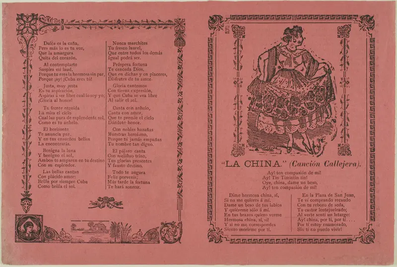 The Chinese Woman: Folk Songs Wall Art by José Guadalupe Posada - High-Resolution Digital Print