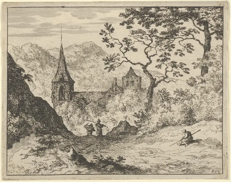 The Church in the Valley Wall Art by Allart van Everdingen - High-Resolution Digital Print