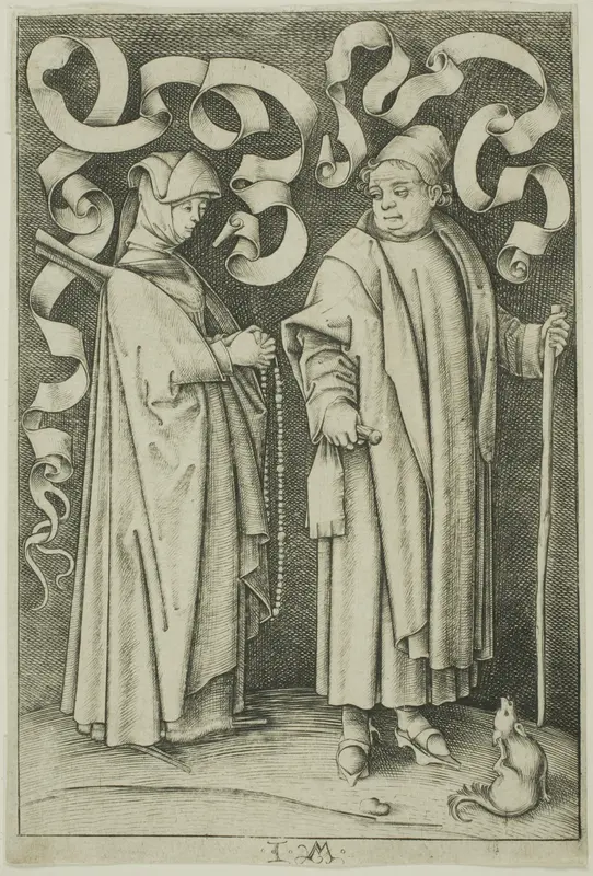 The Churchgoers Wall Art by Israhel van Meckenem, the younger - High-Resolution Digital Print