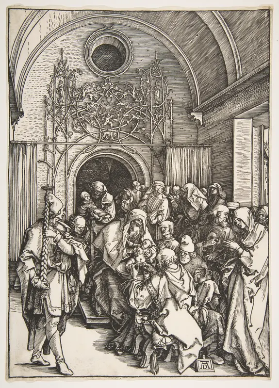 The Circumcision, from "The Life of the Virgin" Wall Art by Albrecht Dürer - High-Resolution Digital Print