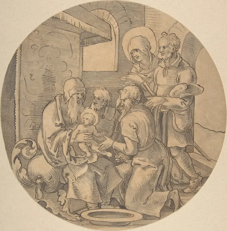 The Circumcision of Christ Wall Art by Sebald Beham - High-Resolution Digital Print