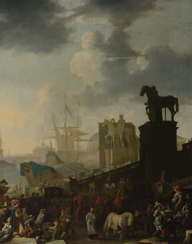 The Climbing of the Capitol with the Grey Horse of the Newly Elected Pope
