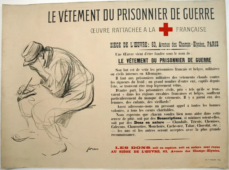 The Clothing of the Prisoner of War Wall Art by Jean Louis Forain - High-Resolution Digital Print
