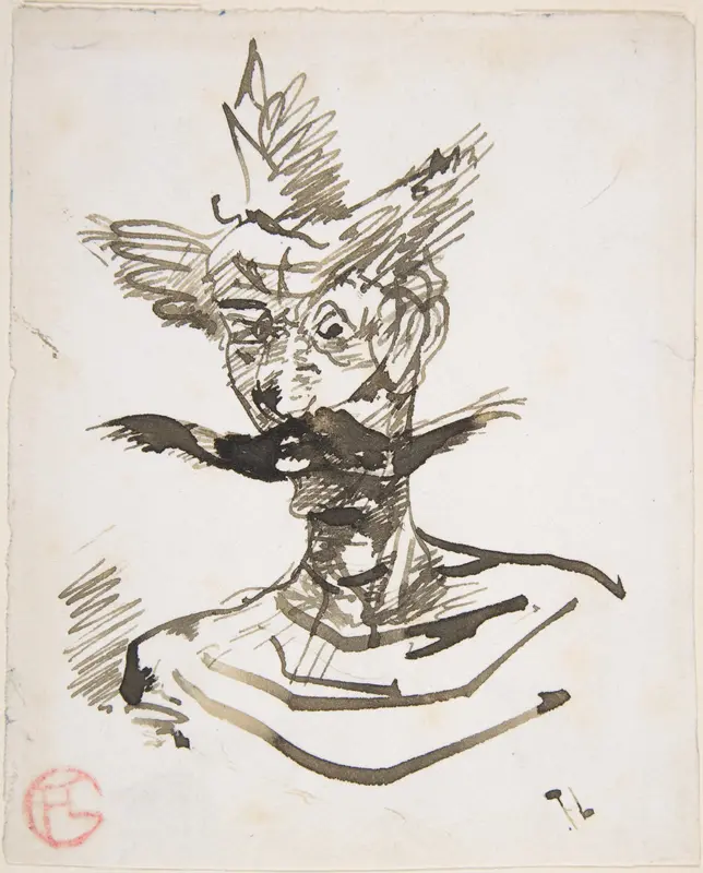 The Clown: M. Joret Wall Art by Henri de Toulouse-Lautrec - High-Resolution Digital Print