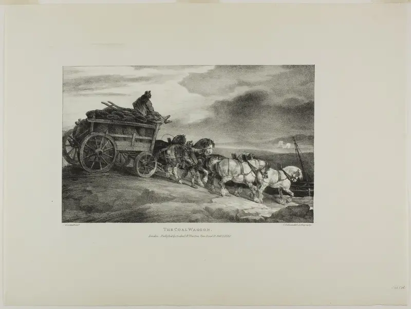 The Coal Wagon, plate 7 from Various Subjects Drawn from Life and on Stone (The English Suite)