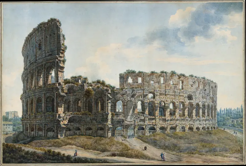 The Colosseum, Rome Wall Art by Abraham Louis Rodolphe Ducros - High-Resolution Digital Print