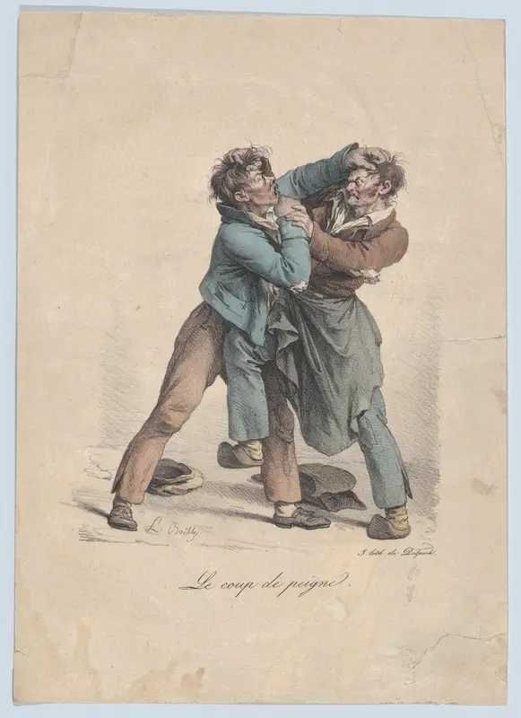The Comb Punch Wall Art by Louis Léopold Boilly - High-Resolution Digital Print