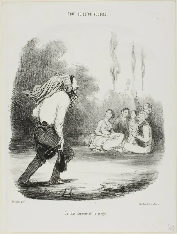 The Comedian of the Group, plate 13 from Tout Ce Qu'on Voudra