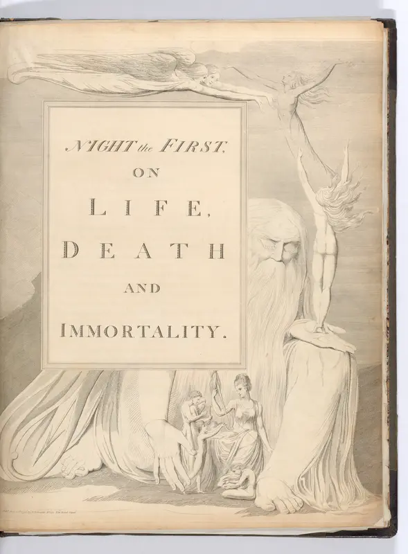 The Complaint and the Consolation; or, Night Thoughts Wall Art by William Blake - High-Resolution Digital Print