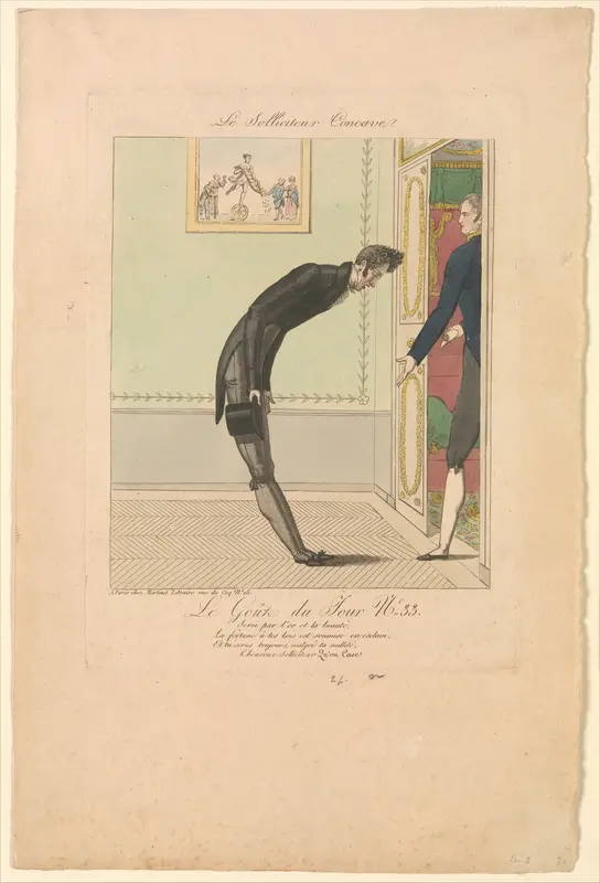 The Concave Petitioner: The Taste of the Day, no. 33 (Le Solliciteur Concave: Le Goût du Jour, No. 33) Wall Art by Anonymous, French, 19th century - High-Resolution Digital Print