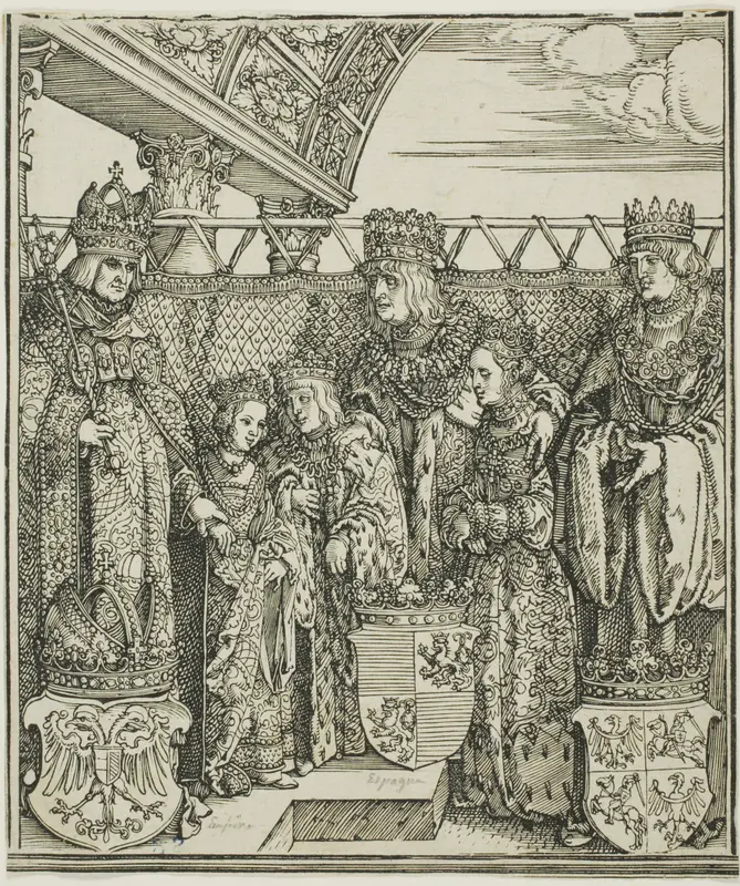The Congress and Double Betrothal at Vienna, from The Triumphal Arch of Maximilian I