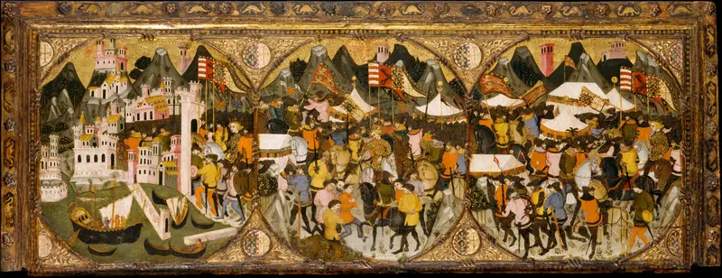 The Conquest of Naples by Charles of Durazzo Wall Art by Master of Charles of Durazzo - High-Resolution Digital Print