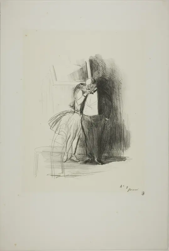 The Consent Wall Art by Jean Louis Forain - High-Resolution Digital Print