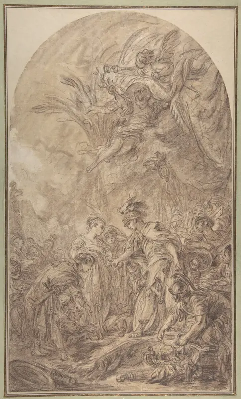 The Continence of Scipio Wall Art by François Boucher - High-Resolution Digital Print