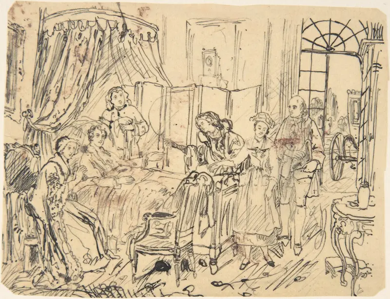 The Convalescent Wall Art by Rodolphe Bresdin - High-Resolution Digital Print