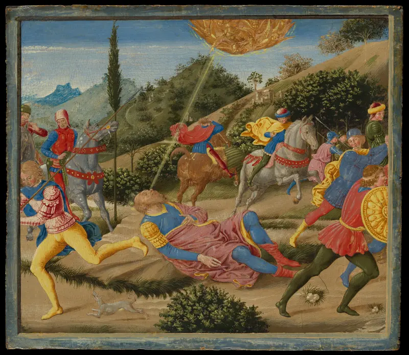 The Conversion of Saint Paul Wall Art by Benozzo Gozzoli (Benozzo di Lese di Sandro) - High-Resolution Digital Print