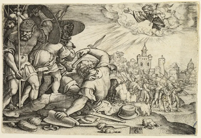 The Conversion of St. Paul Wall Art by Georg Pencz - High-Resolution Digital Print