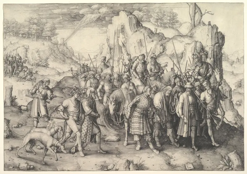 The Conversion of St. Paul Wall Art by Lucas van Leyden - High-Resolution Digital Print
