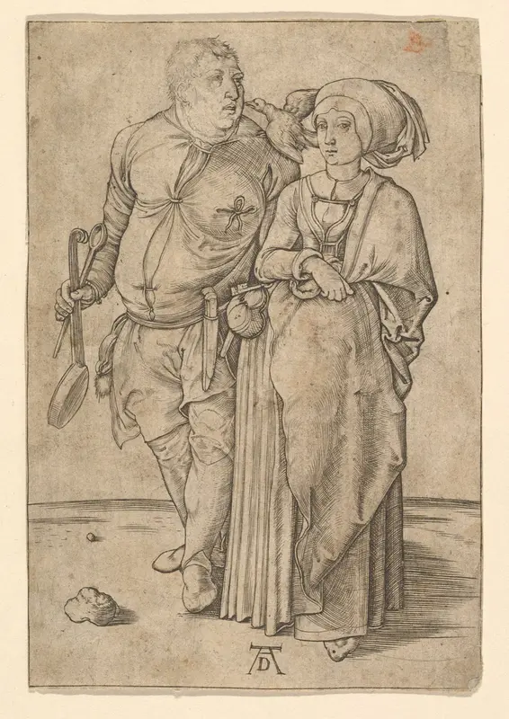 The Cook and His Wife (copy) Wall Art by Albrecht Dürer - High-Resolution Digital Print