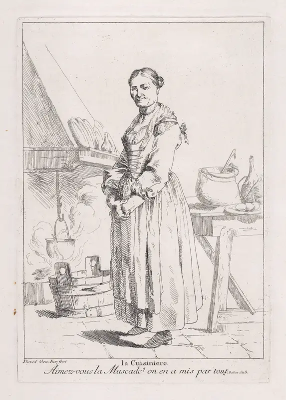 The Cook, from "Divers Portraits" Wall Art by Giovanni David - High-Resolution Digital Print