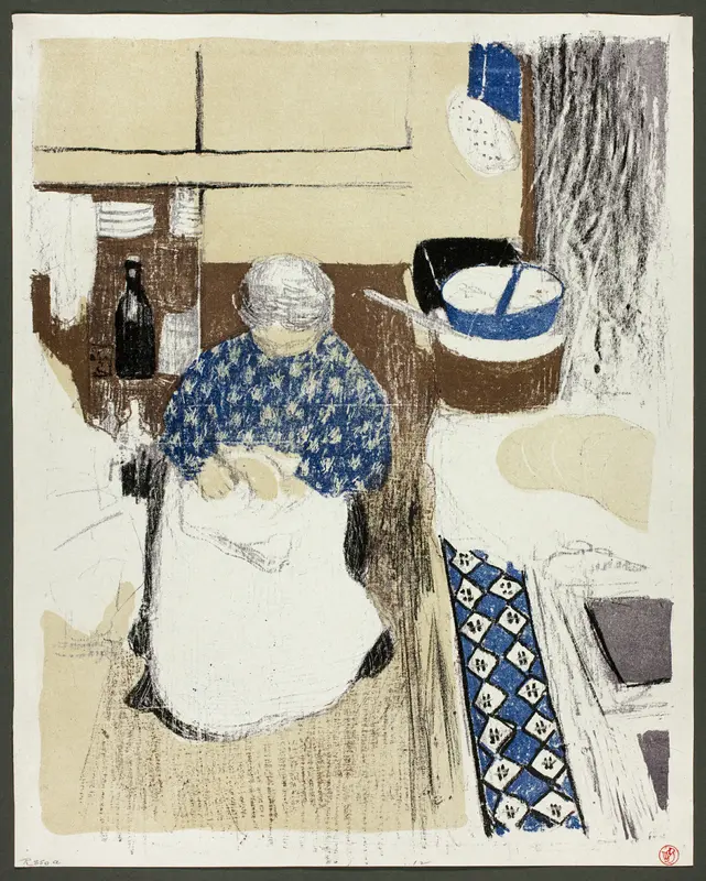 The Cook, plate eleven from Landscapes and Interiors Wall Art by Édouard Jean Vuillard - High-Resolution Digital Print