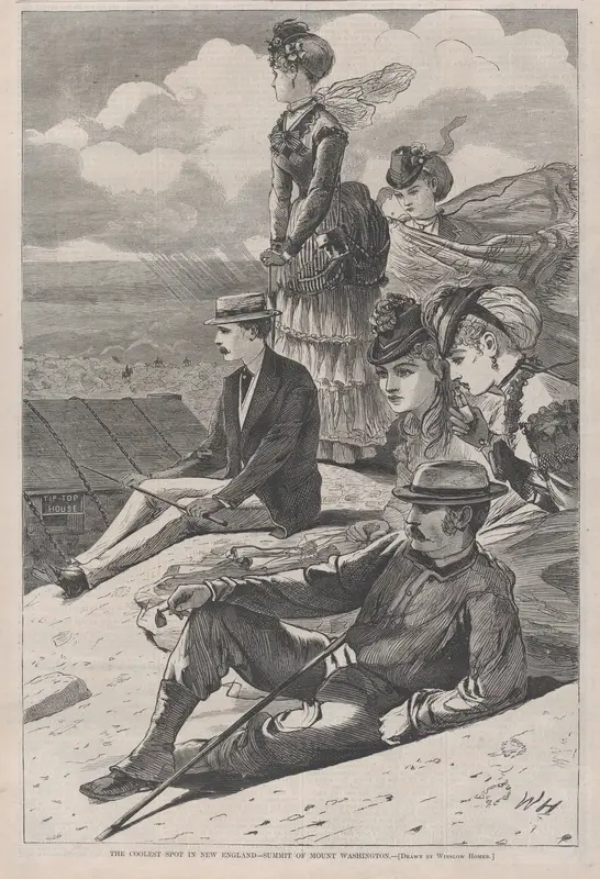 The Coolest Spot in New England – Summit of Mount Washington Homer (from "Harper's Bazar," Vol. III) Wall Art by Winslow Homer - High-Resolution Digital Print
