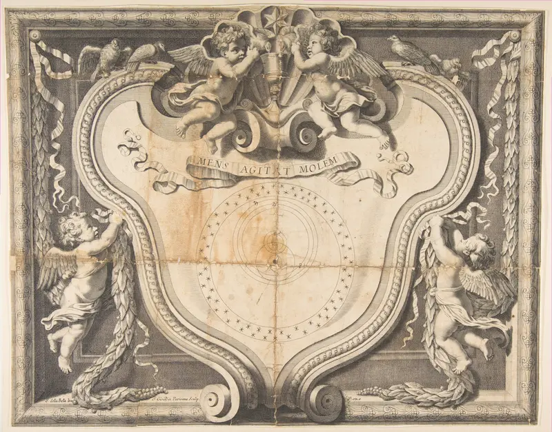 The Copernican System Wall Art by Stefano della Bella - High-Resolution Digital Print