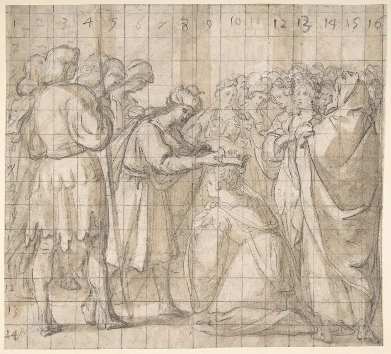 The Cornation of Esther by Ahasuerus Wall Art by Bartolomé Carducho - High-Resolution Digital Print