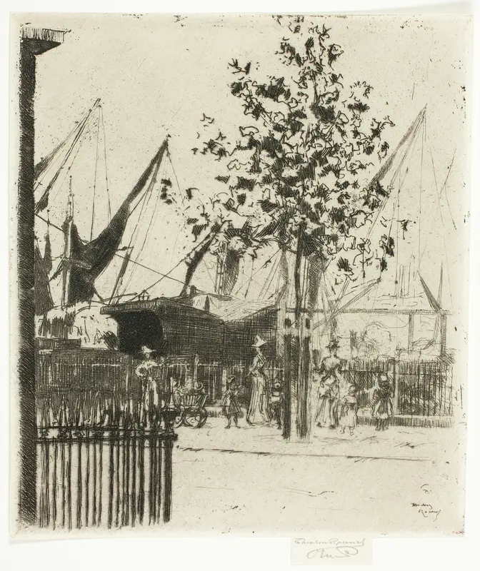 The Corner of Luna Street, Chelsea Embankment Wall Art by Theodore Roussel - High-Resolution Digital Print