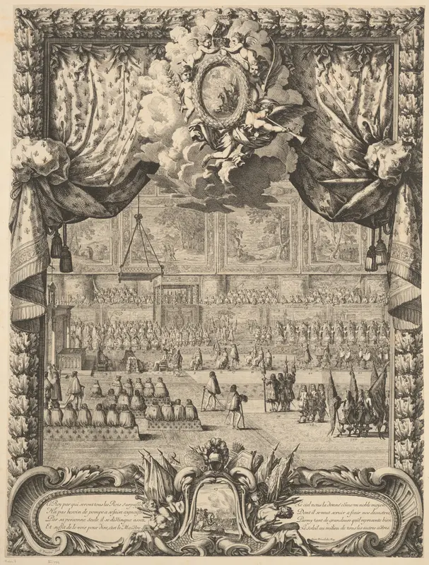 The Coronation of Louis XIV Wall Art by Jean Le Pautre - High-Resolution Digital Print