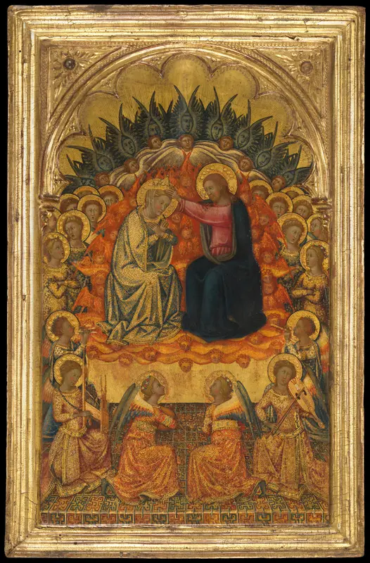 The Coronation of the Virgin Wall Art by Niccolò di Buonaccorso - High-Resolution Digital Print