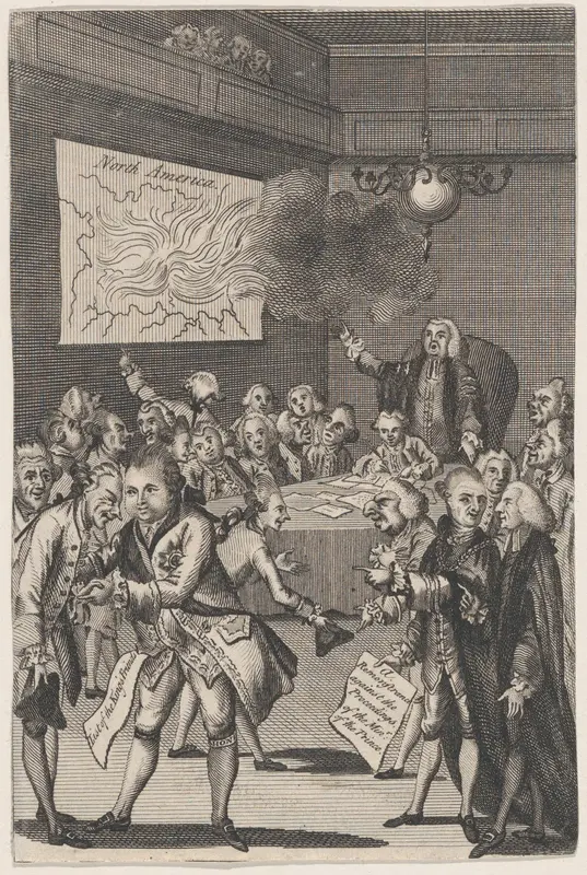 The Council of Rulers & the Elders Against the Tribe of ye Americanites Wall Art by Anonymous, British, 18th century - High-Resolution Digital Print