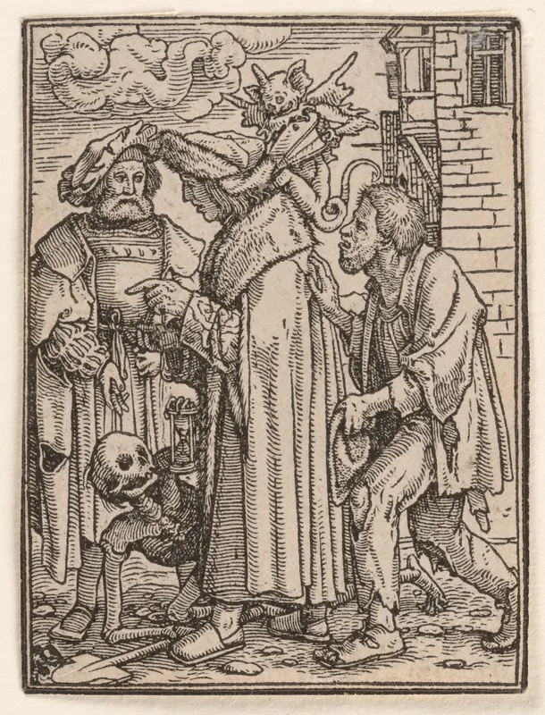 The Councillor, from "The Dance of Death" Wall Art by Hans Holbein the Younger - High-Resolution Digital Print