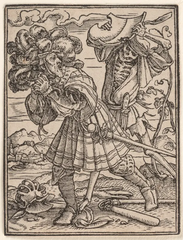 The Count, from "The Dance of Death" Wall Art by Hans Holbein the Younger - High-Resolution Digital Print
