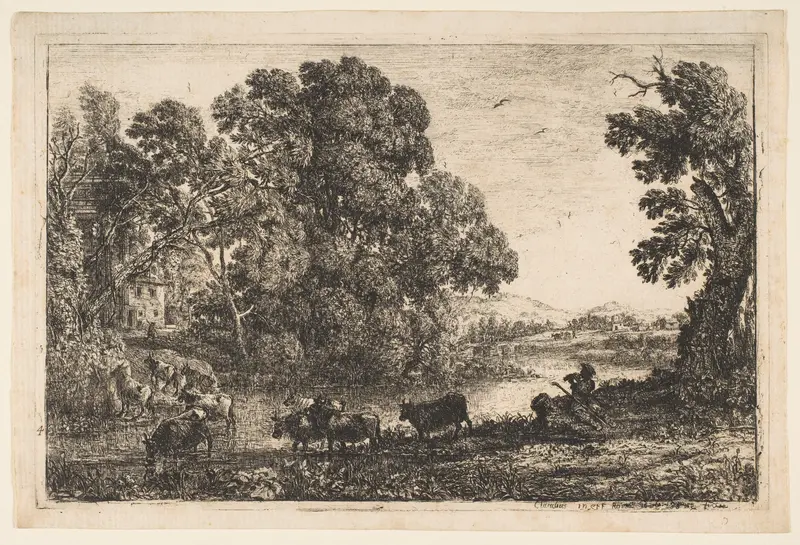 The Cowherd Wall Art by Claude Lorrain (Claude Gellée) - High-Resolution Digital Print