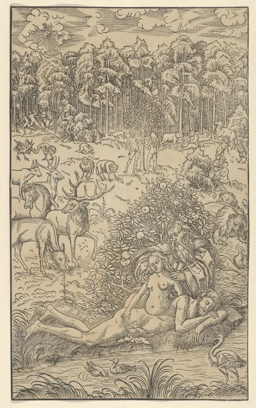 The Creation of Eve Wall Art by Lucas Cranach the Younger and Workshop - High-Resolution Digital Print