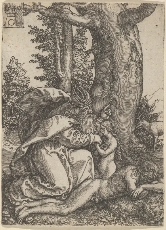 The Creation of Eve, from The Story of Adam and Eve Wall Art by Heinrich Aldegrever - High-Resolution Digital Print