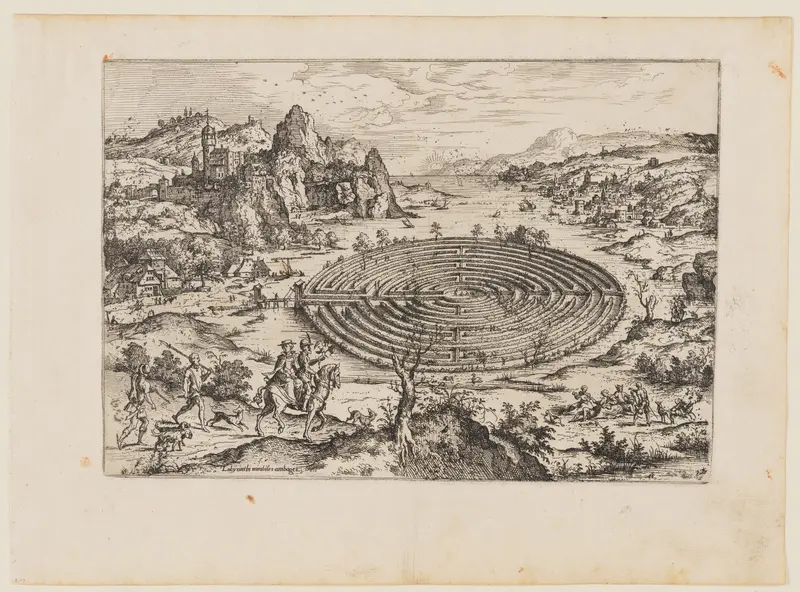 The Cretan Labyrinth, from Landscapes with Biblical and Mythological Scenes