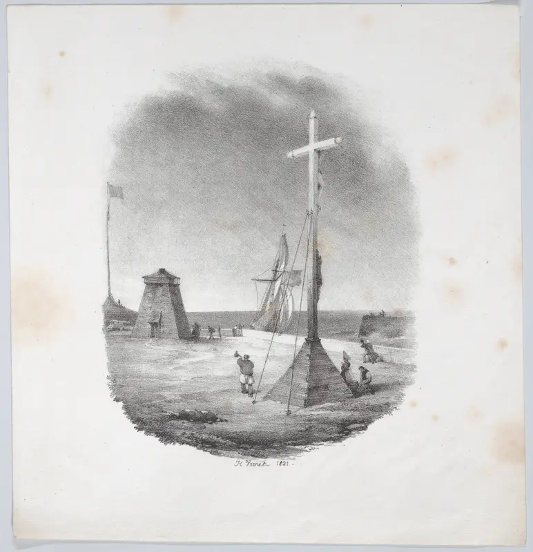 The Cross of the Sailors–Dieppe Wall Art by Horace Vernet - High-Resolution Digital Print