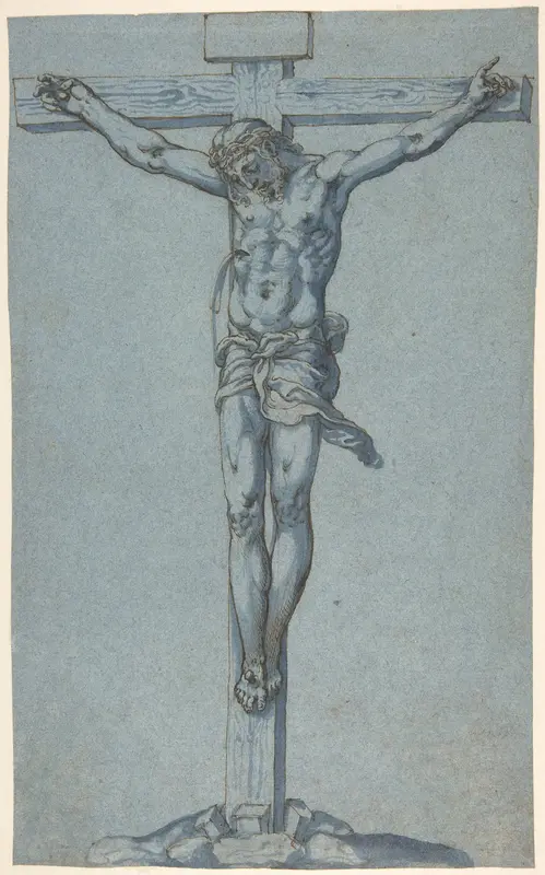 The Crucified Christ Wall Art by Diego Lopez de Escuriaz - High-Resolution Digital Print