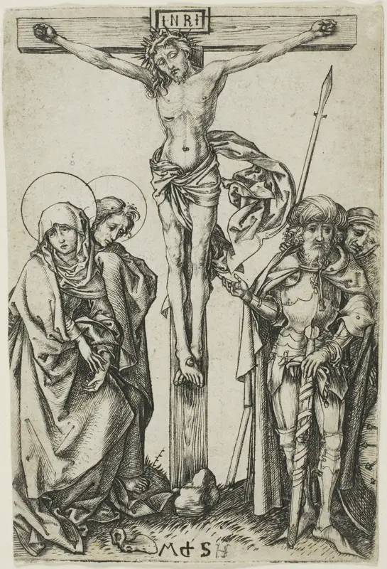 The Crucifixion Wall Art by Martin Schongauer - High-Resolution Digital Print