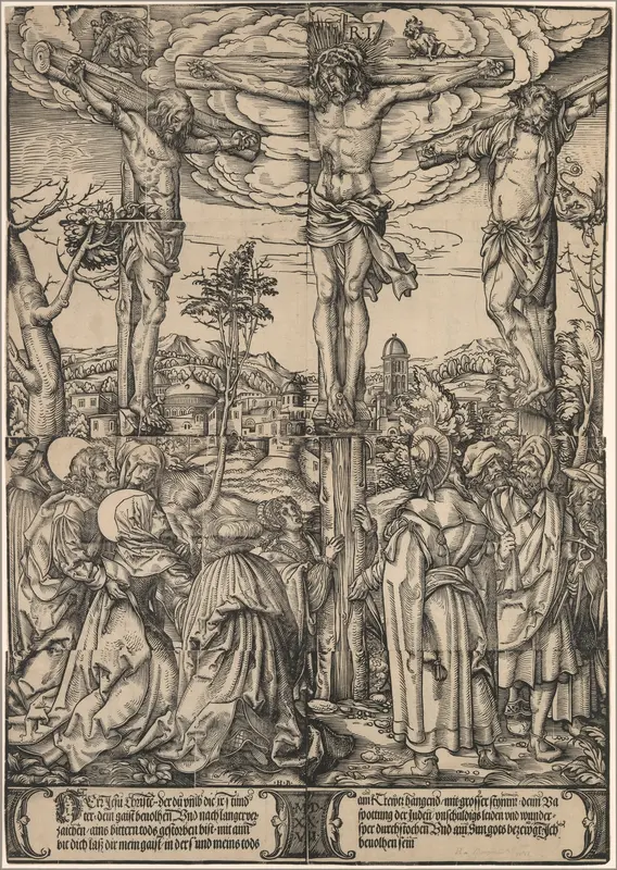 The Crucifixion Wall Art by Hans Burgkmair - High-Resolution Digital Print