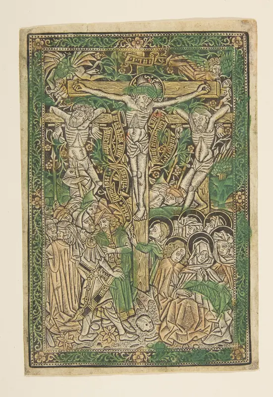 The Crucifixion Wall Art by Anonymous, South Germany, 15th century - High-Resolution Digital Print