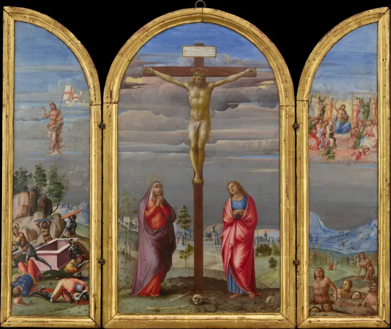 The Crucifixion Wall Art by Francesco Granacci (Francesco di Andrea di Marco) - High-Resolution Digital Print