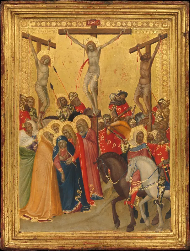 The Crucifixion Wall Art by Pietro Lorenzetti - High-Resolution Digital Print