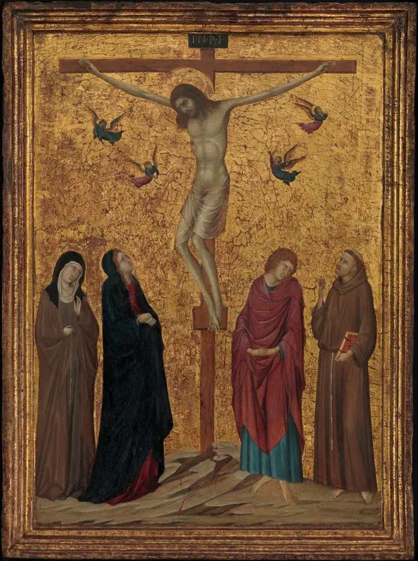 The Crucifixion Wall Art by Ugolino da Siena - High-Resolution Digital Print