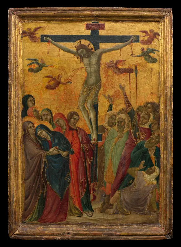 The Crucifixion Wall Art by Segna di Buonaventura - High-Resolution Digital Print