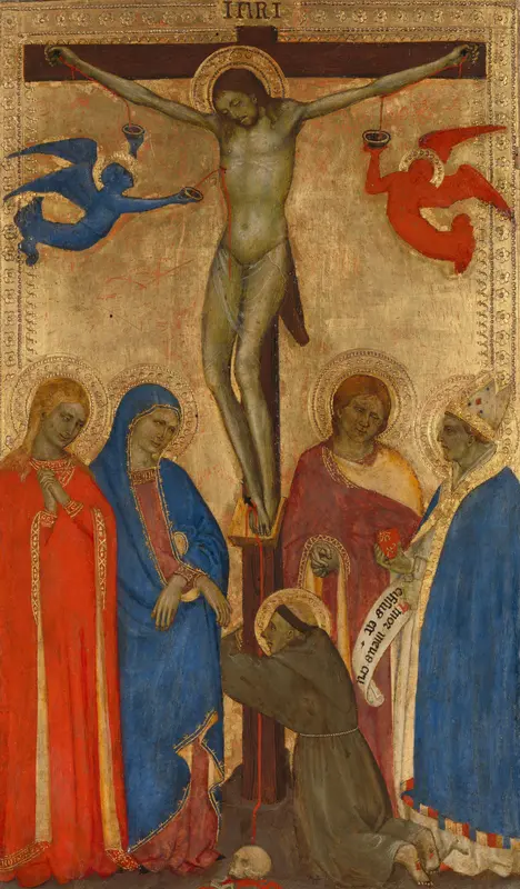 The Crucifixion Wall Art by Giovanni da Milano - High-Resolution Digital Print