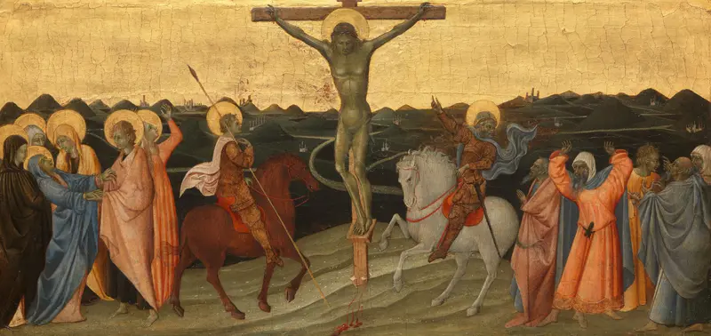 The Crucifixion Wall Art by Giovanni di Paolo di Grazia - High-Resolution Digital Print