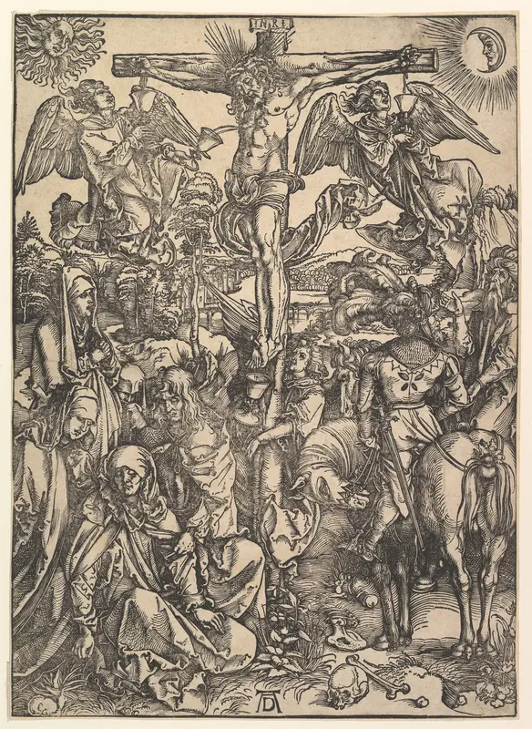 The Crucifixion, from "The Large Passion" Wall Art by Albrecht Dürer - High-Resolution Digital Print